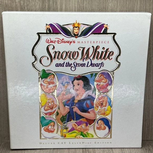 Walt Disney's Snow White & The Seven Dwarfs Masterpiece Deluxe CAV LaserDisc Ed. - Picture 1 of 11